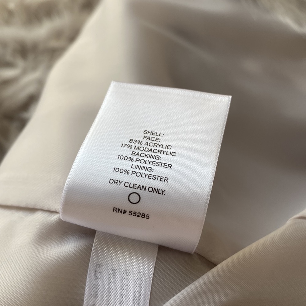 NWT | Express Faux Fur Silver | Lilac Coat - Picture 12 of 13